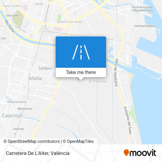 Carretera De L'Alter map