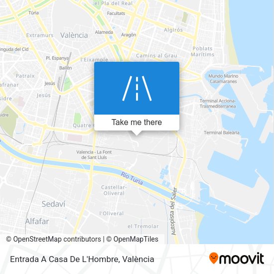 Entrada A Casa De L'Hombre map
