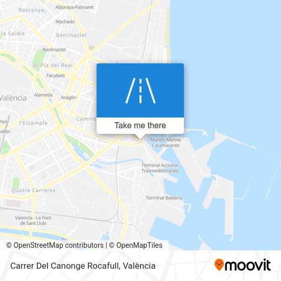 Carrer Del Canonge Rocafull map