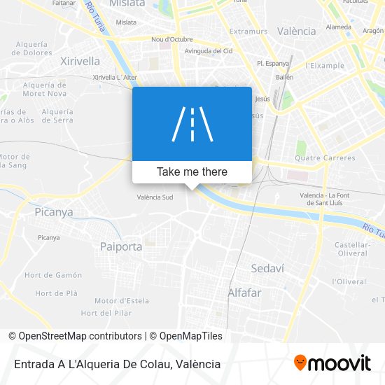 Entrada A L'Alqueria De Colau map