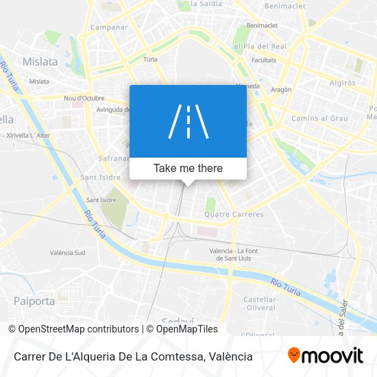 Carrer De L'Alqueria De La Comtessa map