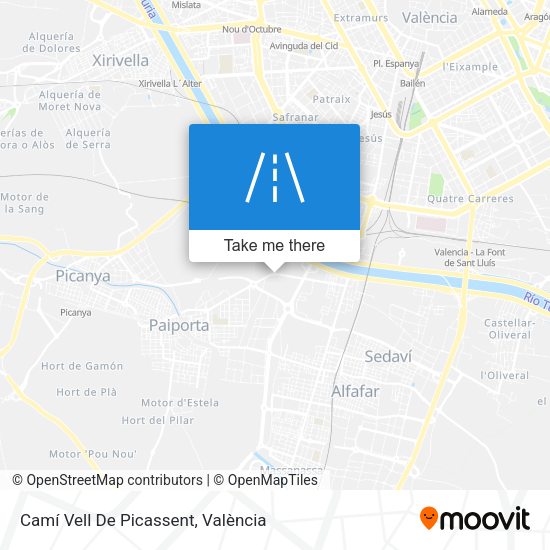 Camí Vell De Picassent map