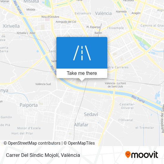 Carrer Del Síndic Mojolí map