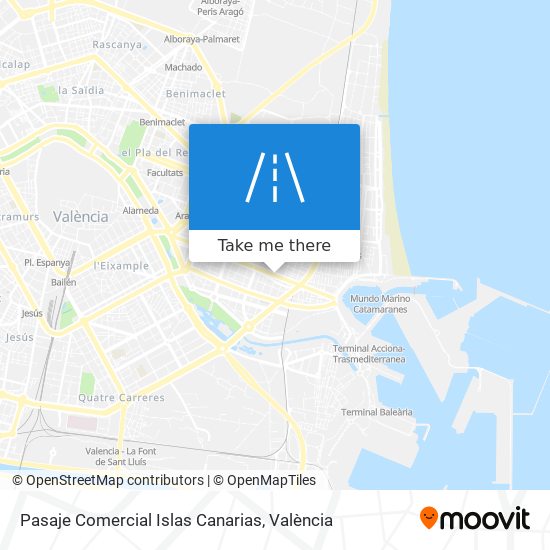 mapa Pasaje Comercial Islas Canarias