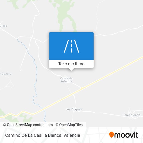 Camino De La Casilla Blanca map