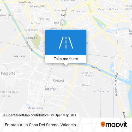 Entrada A La Casa Del Sereno map