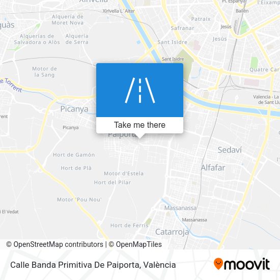 Calle Banda Primitiva De Paiporta map