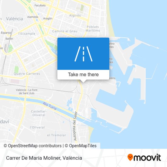 Carrer De María Moliner map