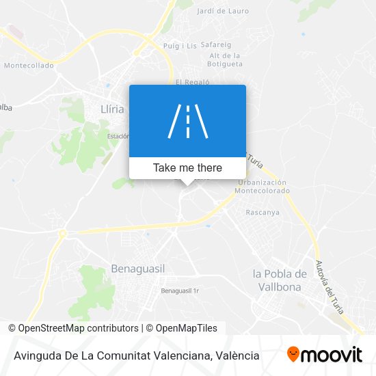 Avinguda De La Comunitat Valenciana map