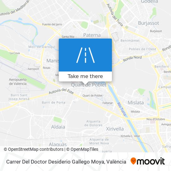 mapa Carrer Del Doctor Desiderio Gallego Moya