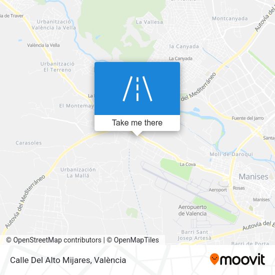 Calle Del Alto Mijares map