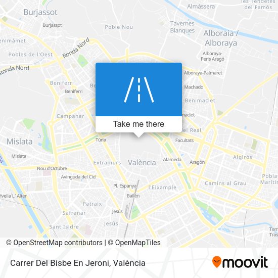 Carrer Del Bisbe En Jeroni map