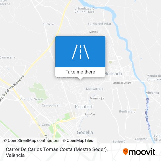 Carrer De Carlos Tomàs Costa (Mestre Seder) map