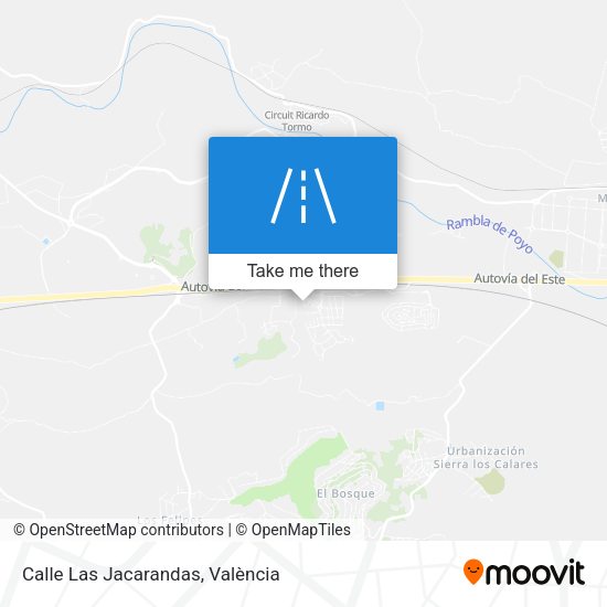 Calle Las Jacarandas map