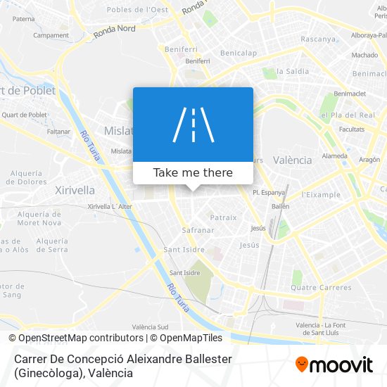 mapa Carrer De Concepció Aleixandre Ballester (Ginecòloga)