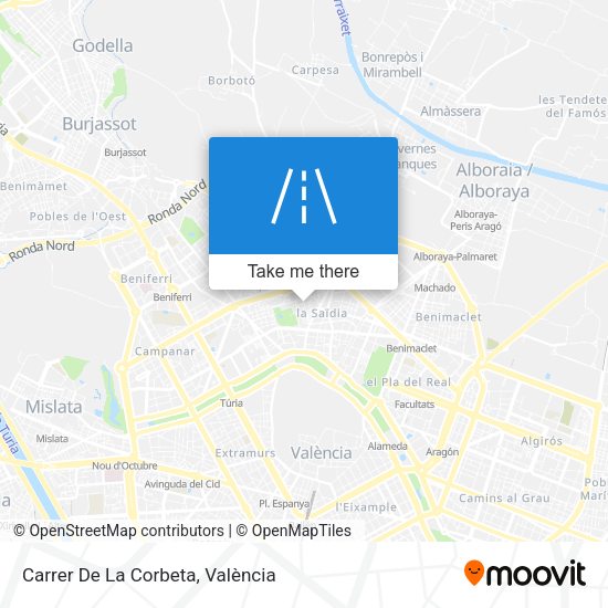 Carrer De La Corbeta map