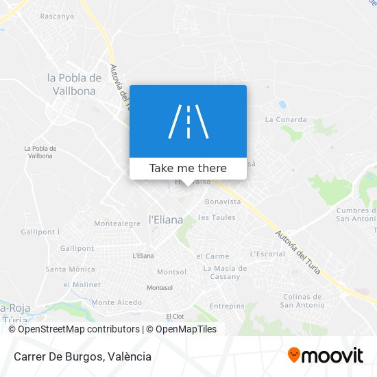 mapa Carrer De Burgos