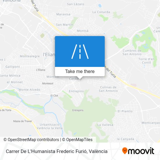 Carrer De L'Humanista Frederic Furió map