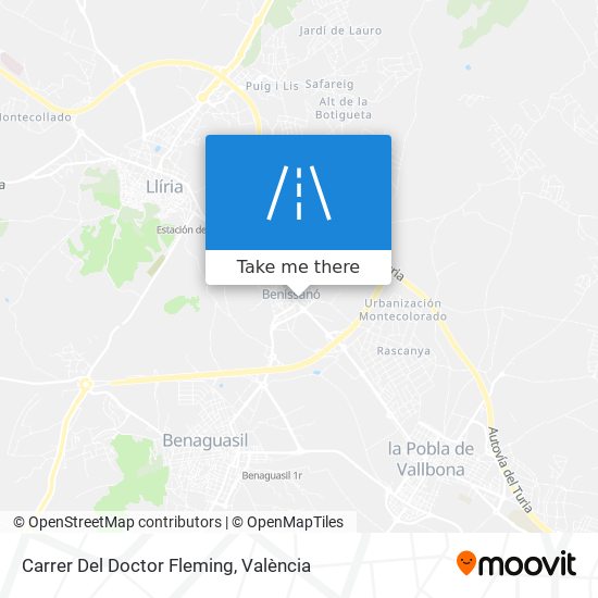 mapa Carrer Del Doctor Fleming