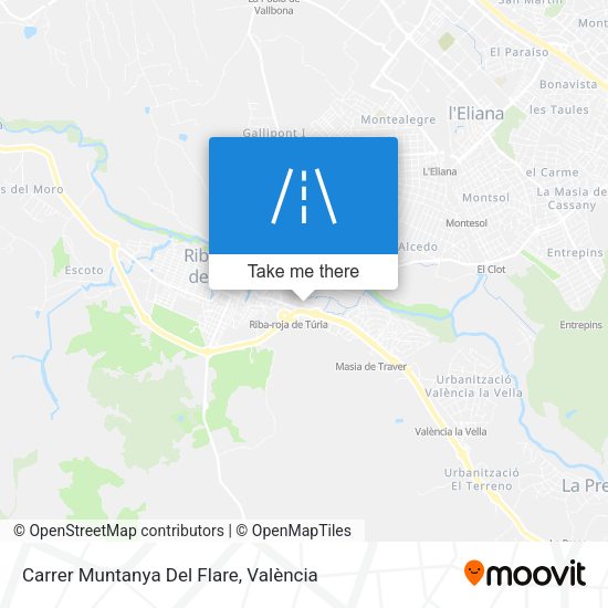 Carrer Muntanya Del Flare map
