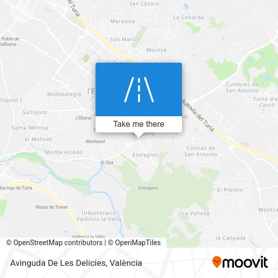 Avinguda De Les Delícies map