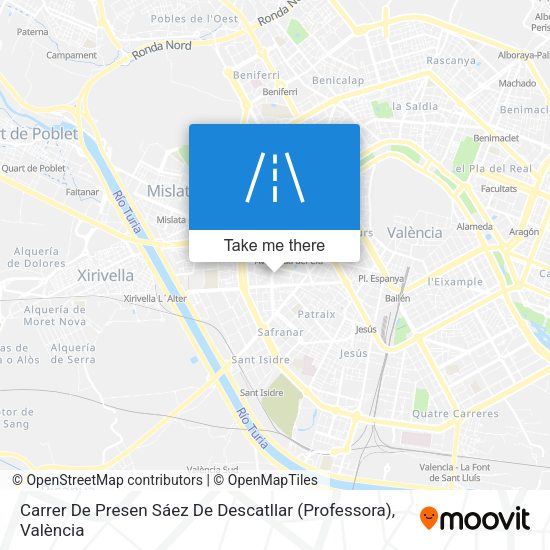 Carrer De Presen Sáez De Descatllar (Professora) map