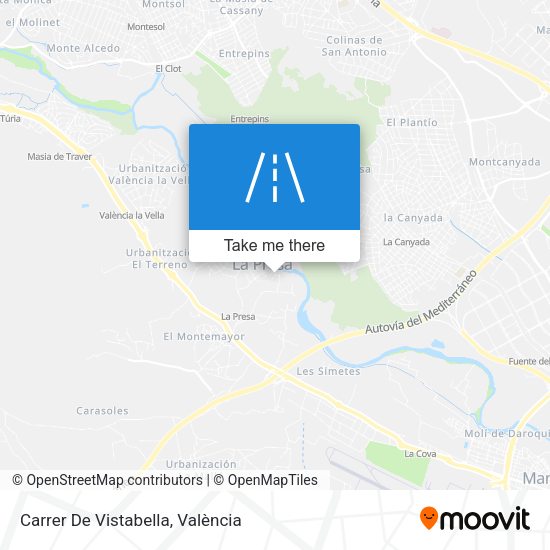 Carrer De Vistabella map
