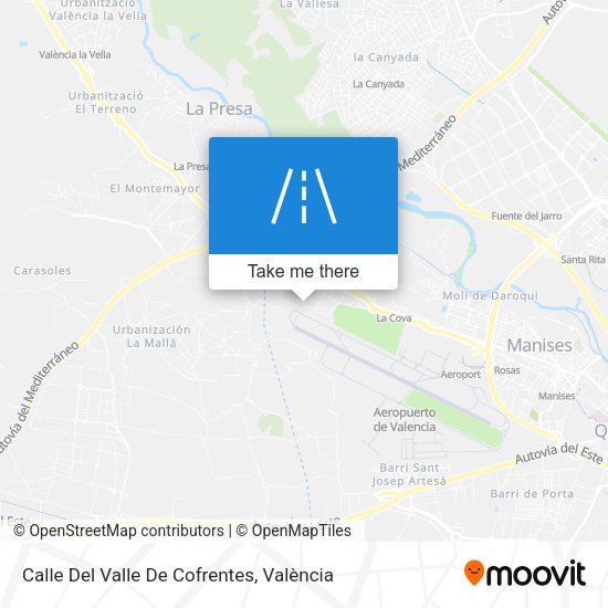 Calle Del Valle De Cofrentes map