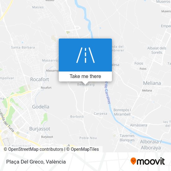 Plaça Del Greco map