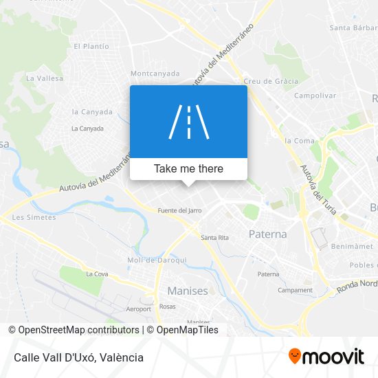 Calle Vall D'Uxó map
