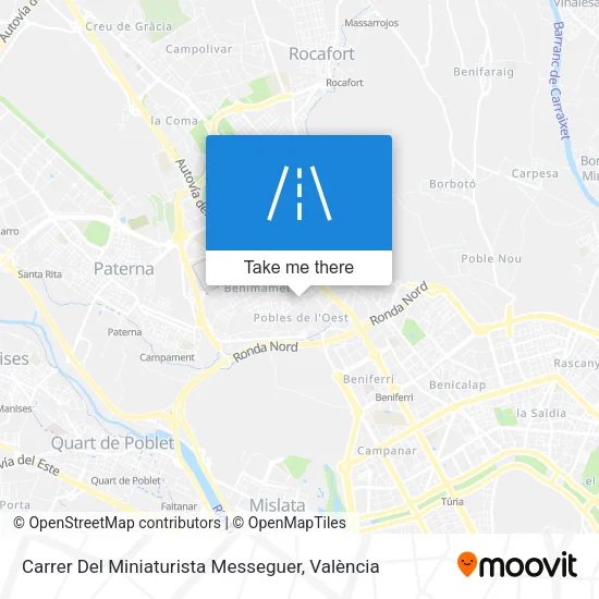 mapa Carrer Del Miniaturista Messeguer