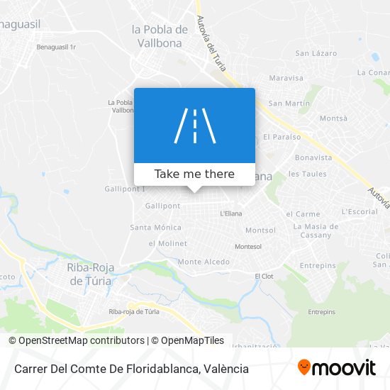 mapa Carrer Del Comte De Floridablanca