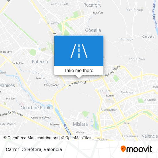 Carrer De Bétera map