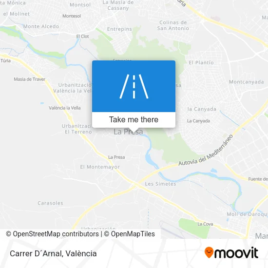 Carrer D´Arnal map
