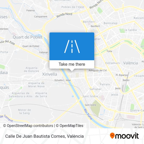 Calle De Juan Bautista Comes map