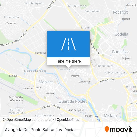 Avinguda Del Poble Sahrauí map