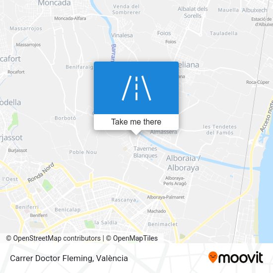 Carrer Doctor Fleming map