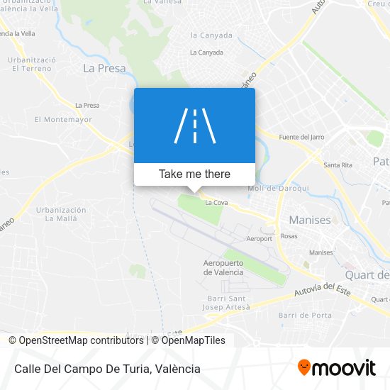 Calle Del Campo De Turia map