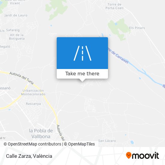 Calle Zarza map