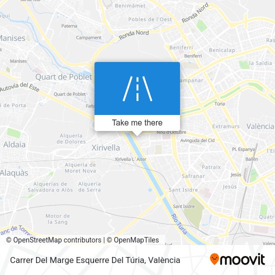 Carrer Del Marge Esquerre Del Túria map
