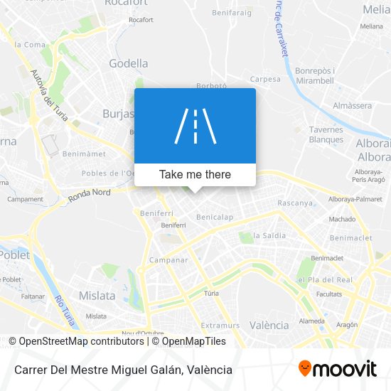 Carrer Del Mestre Miguel Galán map