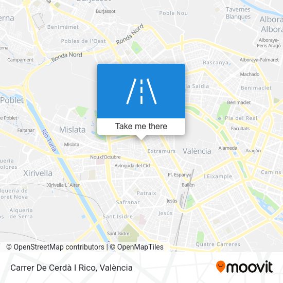 Carrer De Cerdà I Rico map