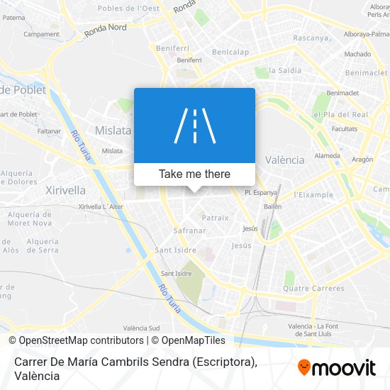 Carrer De María Cambrils Sendra (Escriptora) map