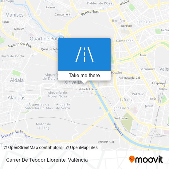 Carrer De Teodor Llorente map