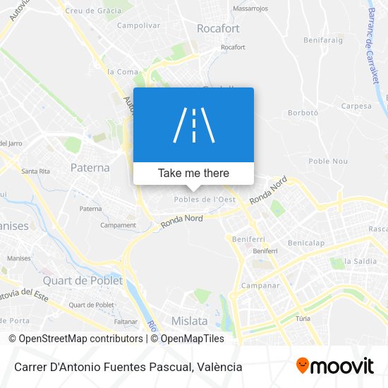 Carrer D'Antonio Fuentes Pascual map
