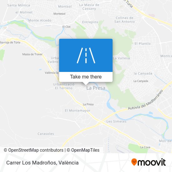 Carrer Los Madroños map