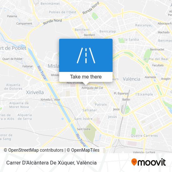 Carrer D'Alcàntera De Xúquer map