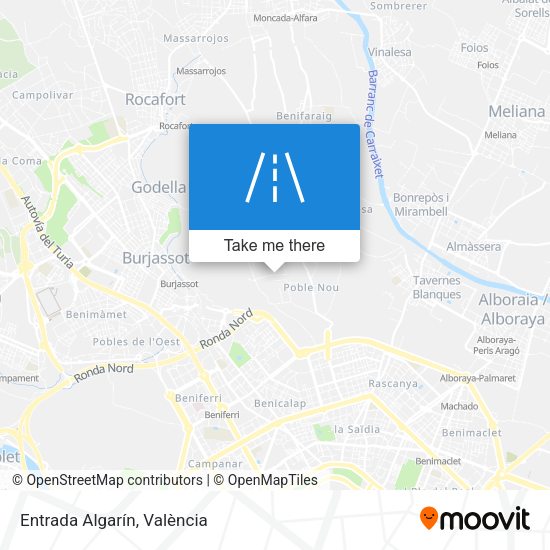 Entrada Algarín map