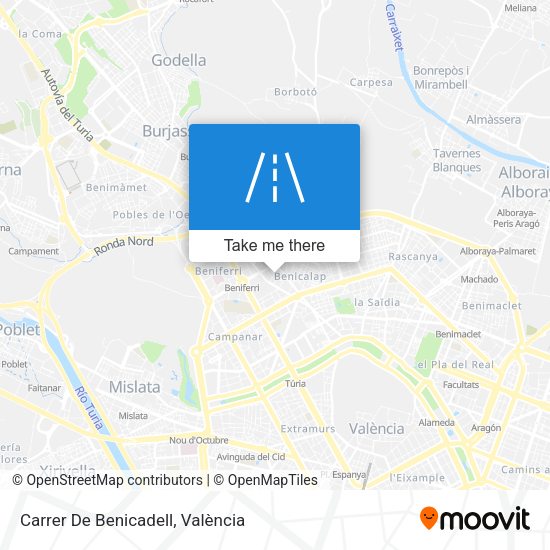 Carrer De Benicadell map