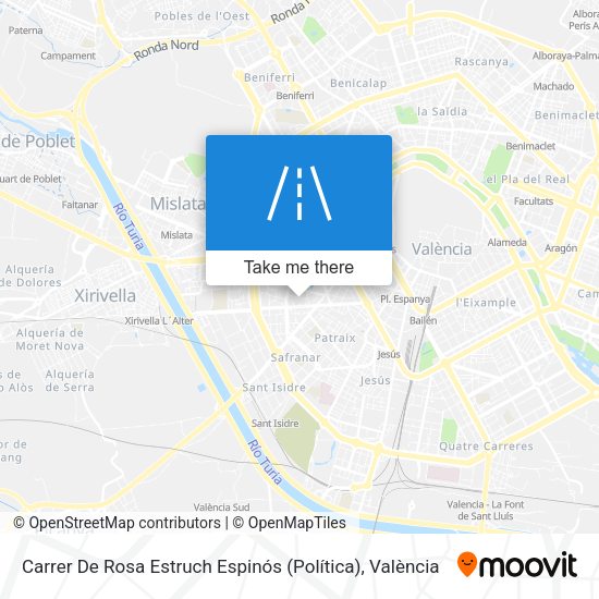 Carrer De Rosa Estruch Espinós (Política) map